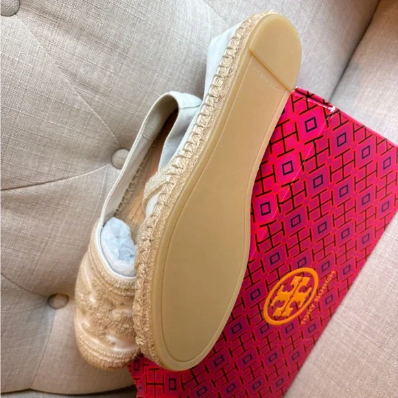 Tory Burch Cream and White Espadrilles - Picture 5 of 5